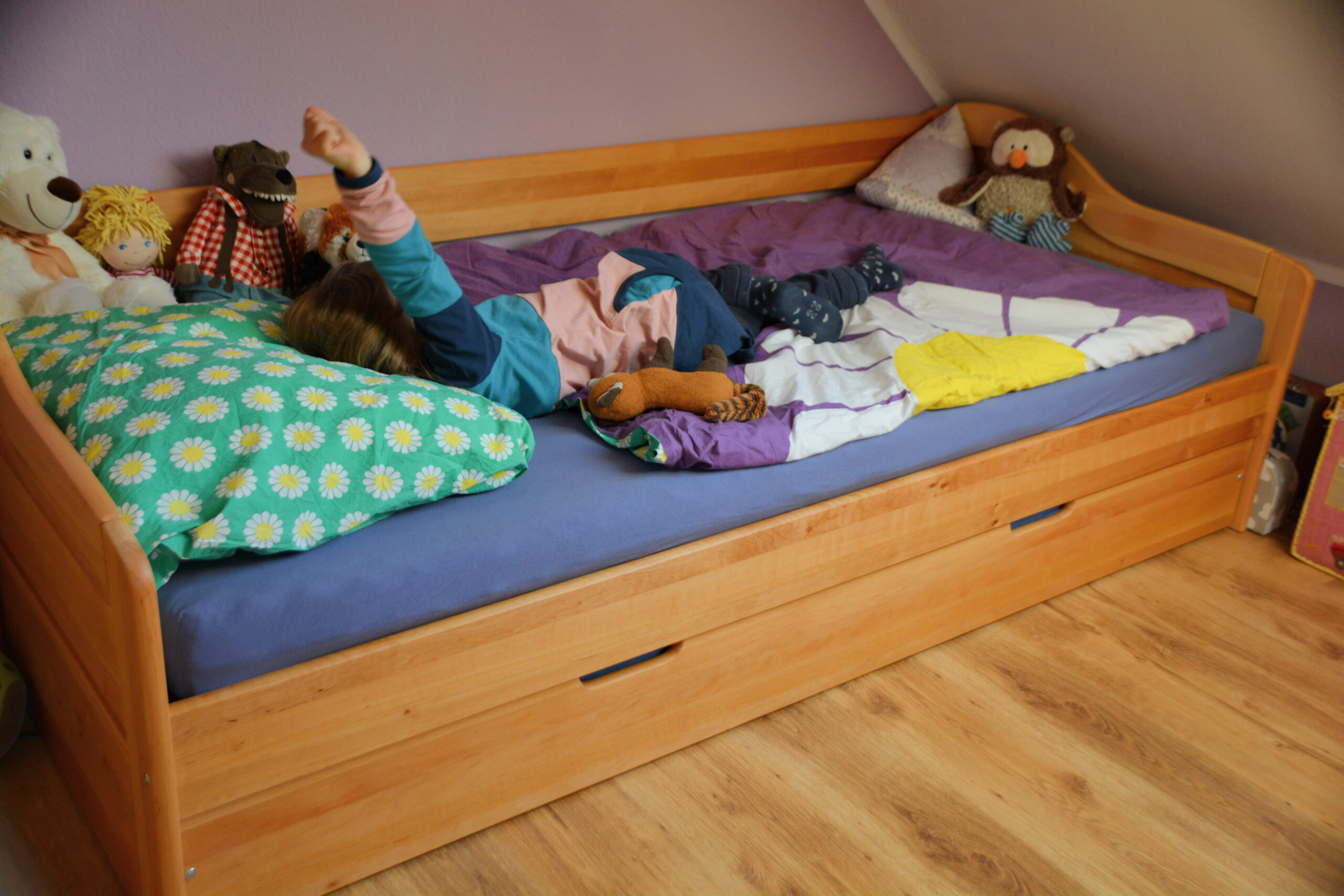 Kinderzimmer: Übernachtung im Kindergarten-