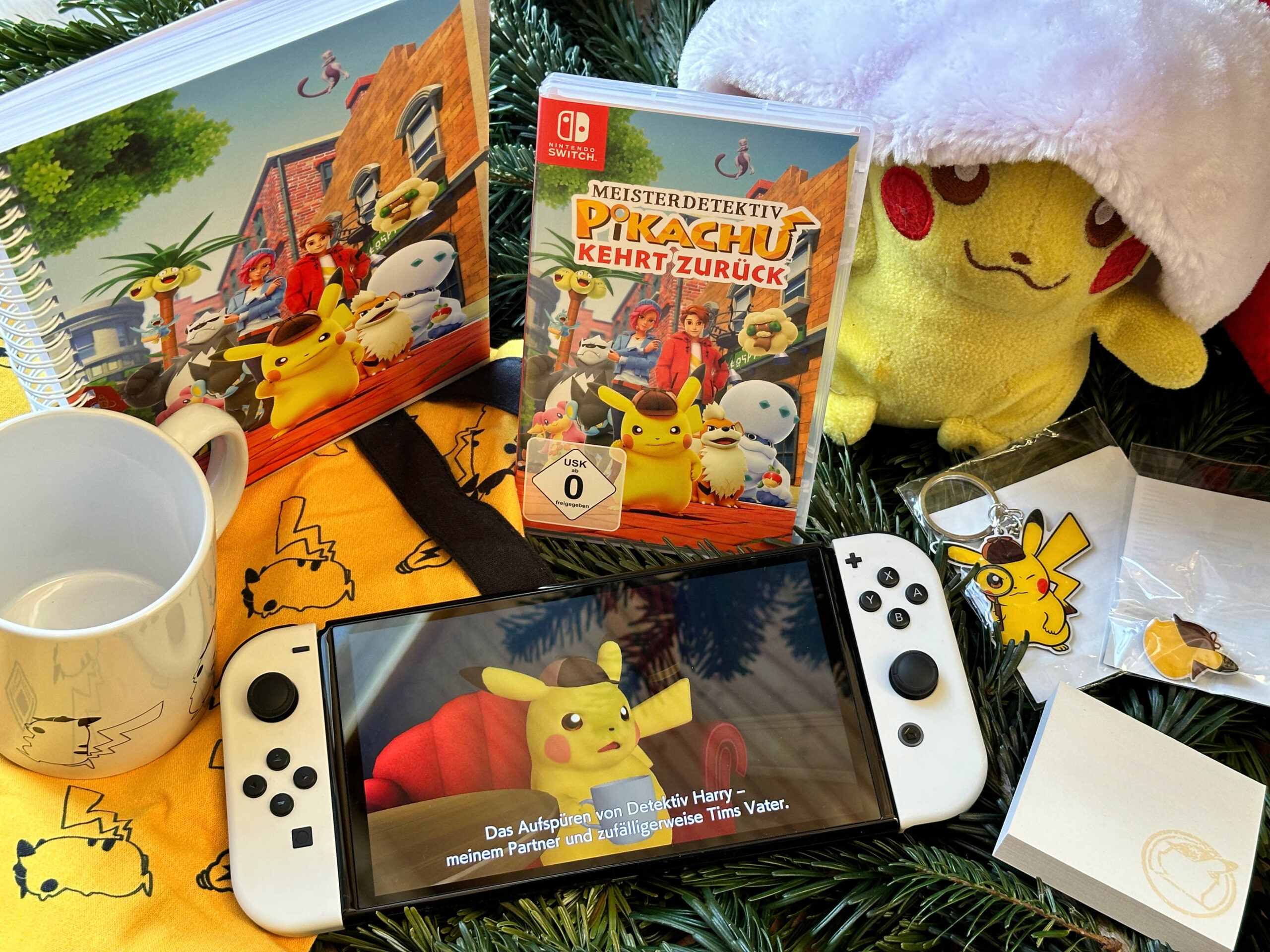 Meisterdetektiv Pikachu kehrt Weihnachtsgewinnspiel: zurück